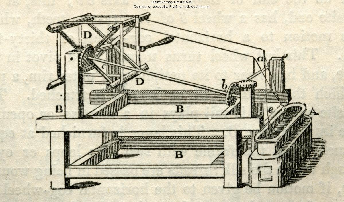 Silk reeling machine, ca. 1830 - Maine Memory Network