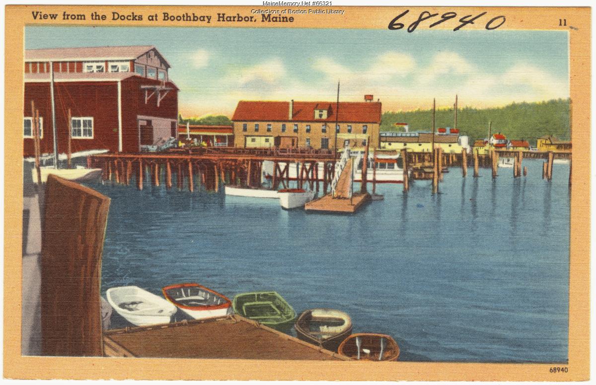 Boothbay Harbor, ca. 1938 - Maine Memory Network