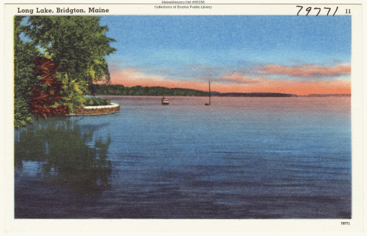 Long Lake, Bridgton, ca. 1938 - Maine Memory Network