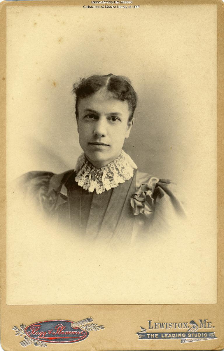 Hortense Merrill, Farmington State Normal School, ca. 1895 - Maine ...