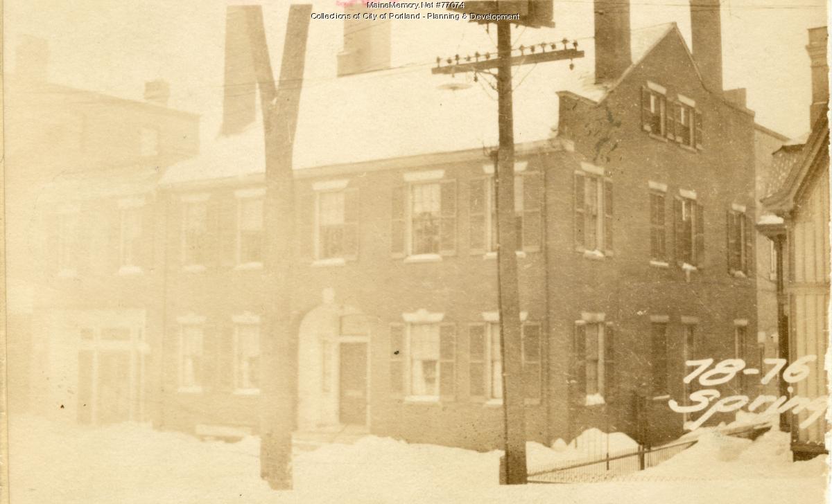 76-78 Spring Street (Pt Ex.), Portland, 1924 - Maine Memory Network
