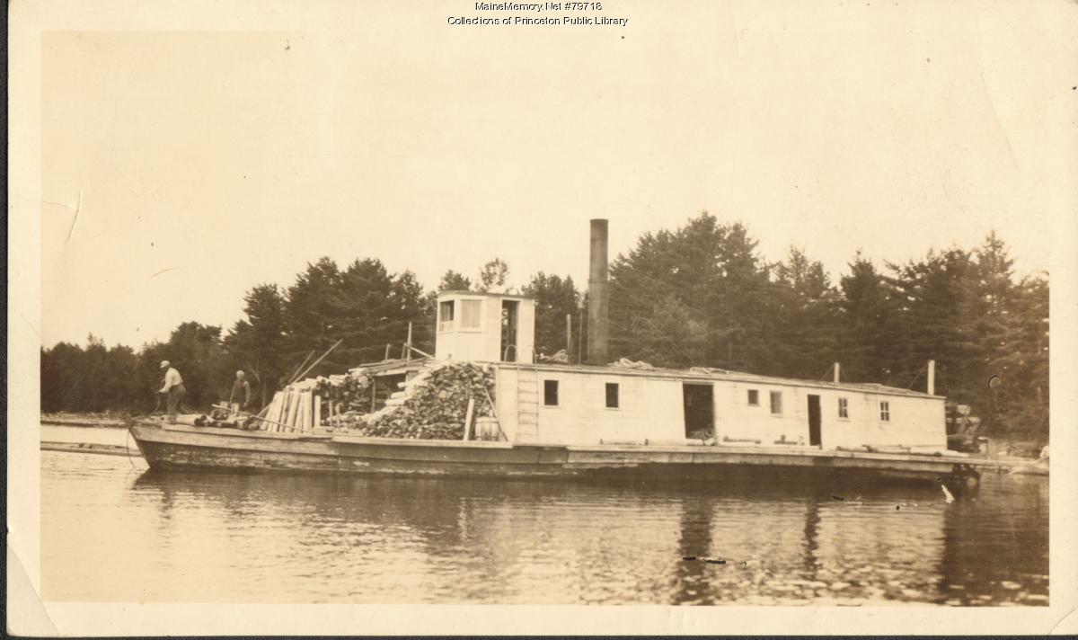 Captain Lewy Steamboat, Princeton, ca. 1900 - Maine Memory Network