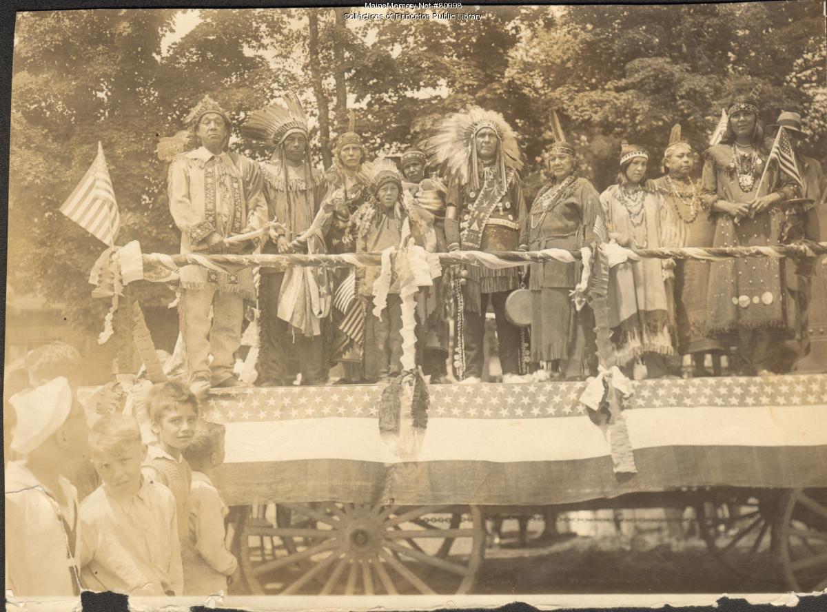 Native American Parade Float, Princeton, 1932 - Maine Memory Network
