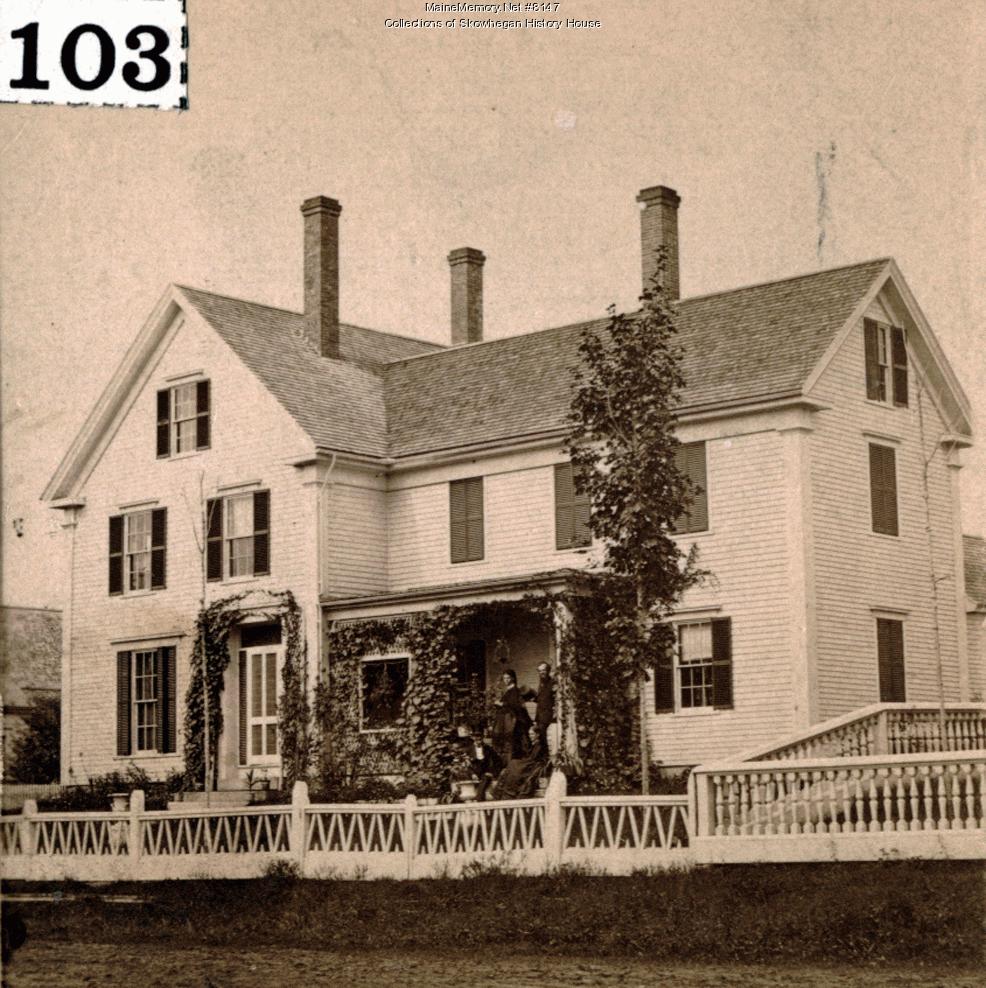 Tillson Dinsmore House, Skowhegan ca. 1900 - Maine Memory Network