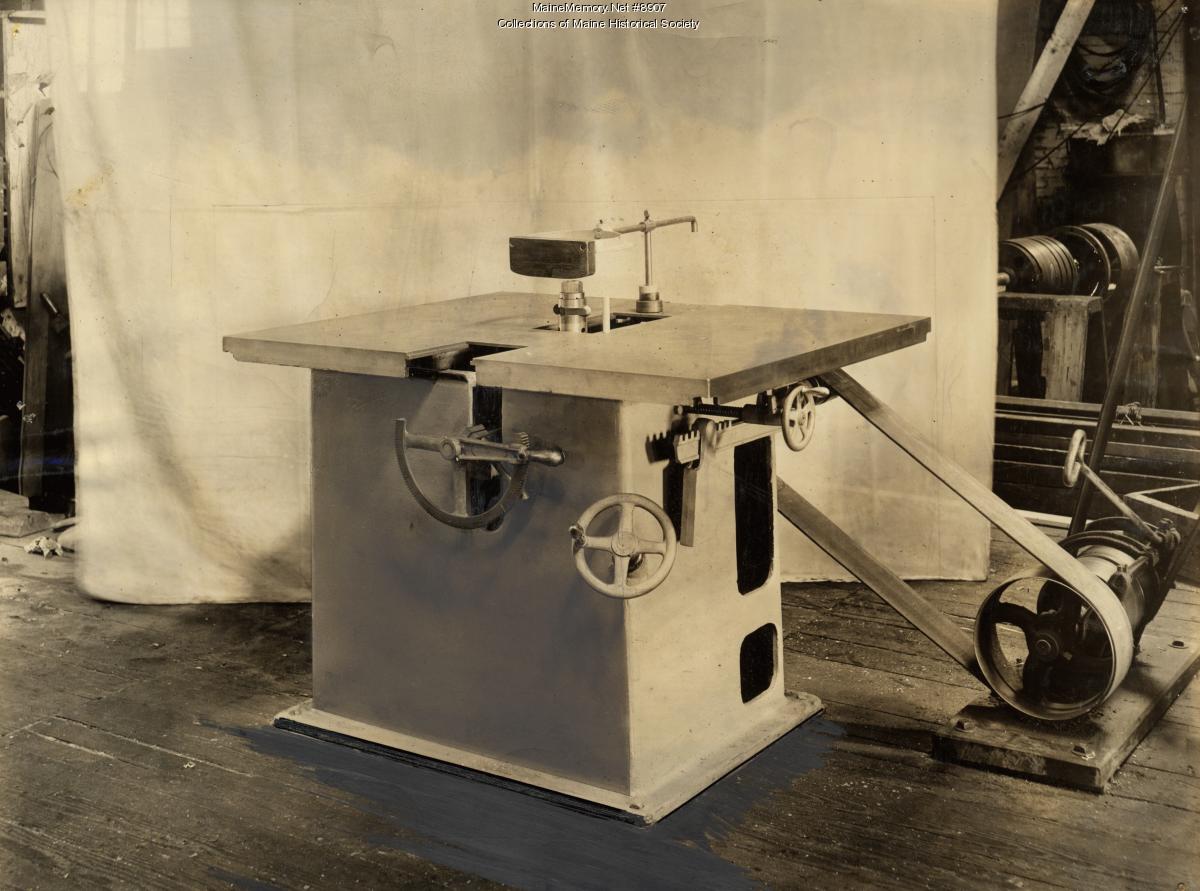 Thomes Core Box Machine, Portland, ca. 1900 - Maine Memory Network