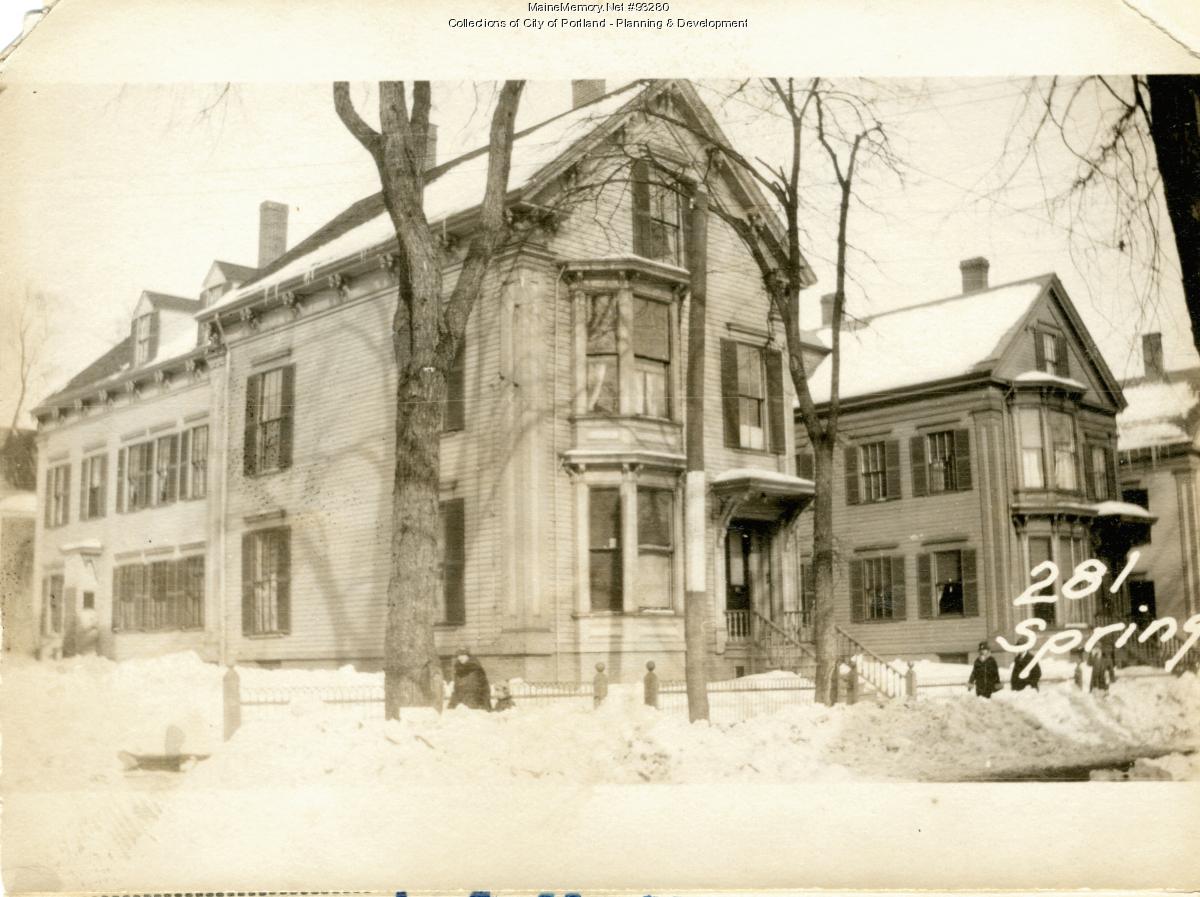 281-283 Spring Street, Portland, 1924 - Maine Memory Network